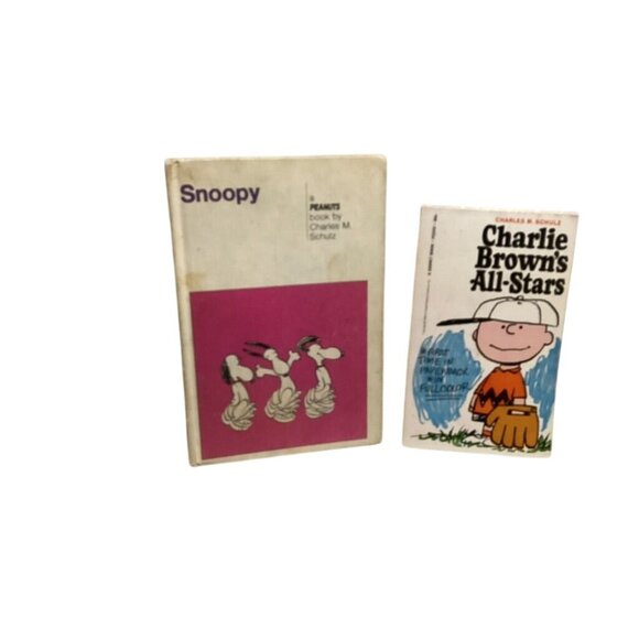 Vintage "Snoopy" & "Charlie Browns All-Stars" Books By Charles M. Schulz - Picture 1 of 6